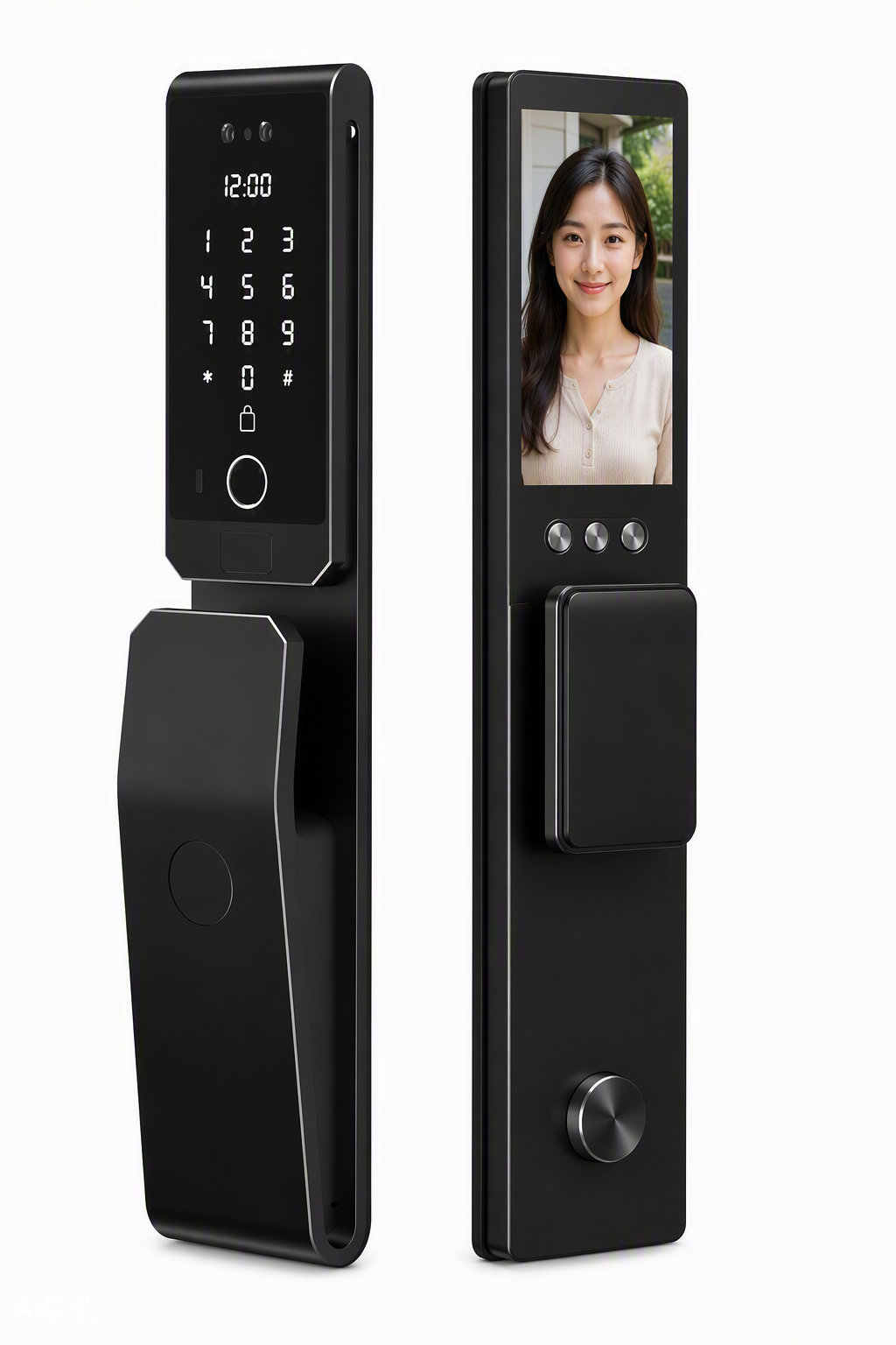 Trueway RF-3 smart lock product render from the Zhongshan factory
